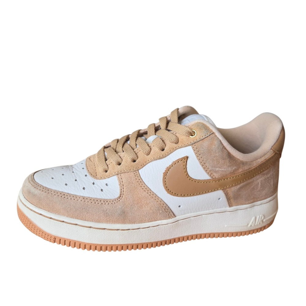 Nike Air Force 1 Sneakers 8 Womens Low Vachetta Tan Flax Sail af1 DX1193-200